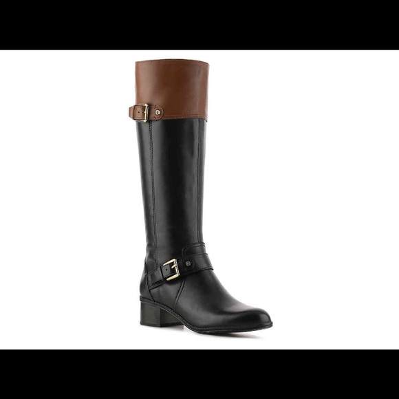 Bandolino Shoes - Bandolino Black and Brown riding boots